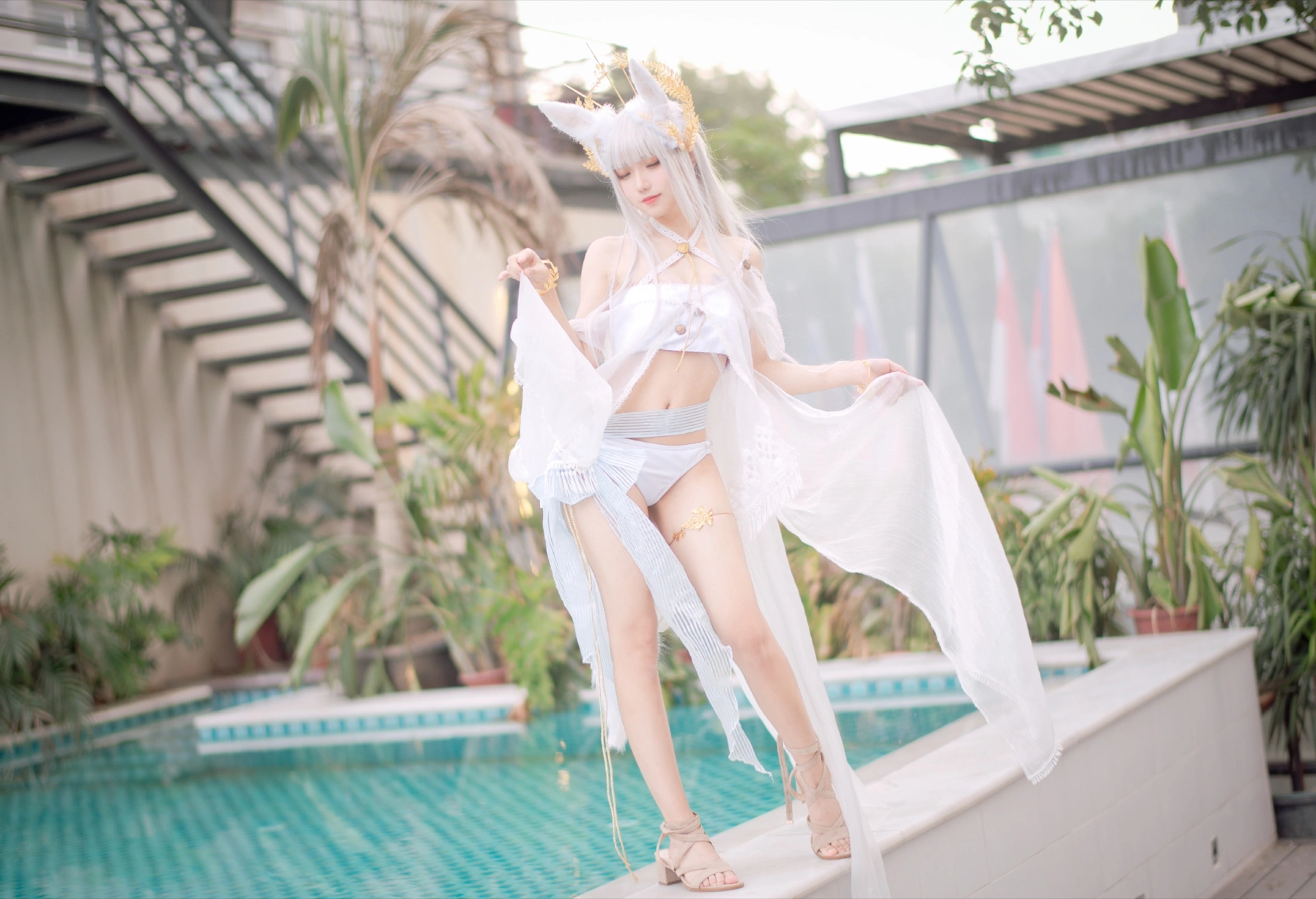 花柒Hana - NO.06 白金cos泳装 2