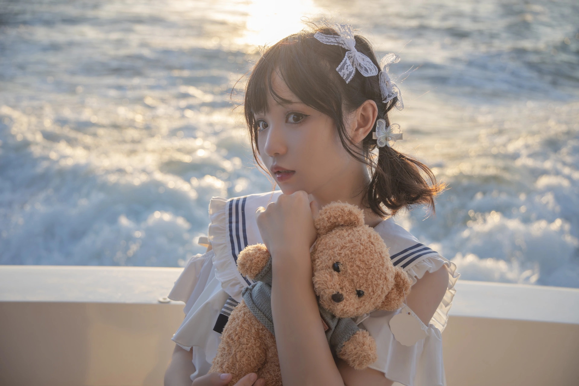 花柒Hana - NO.13 三亚熊之海军风泳装 1