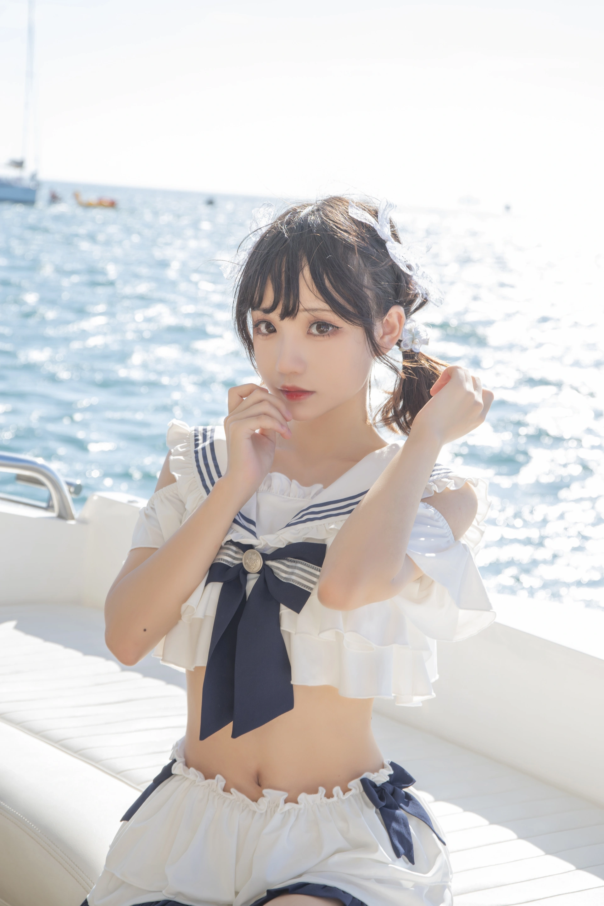 花柒Hana - NO.13 三亚熊之海军风泳装 3